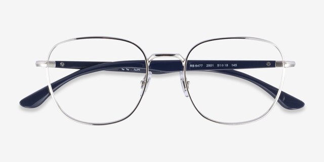 Ray-Ban RB6477 Silver MetalEyeglass Frames from EyeBuyDirect, Closed View