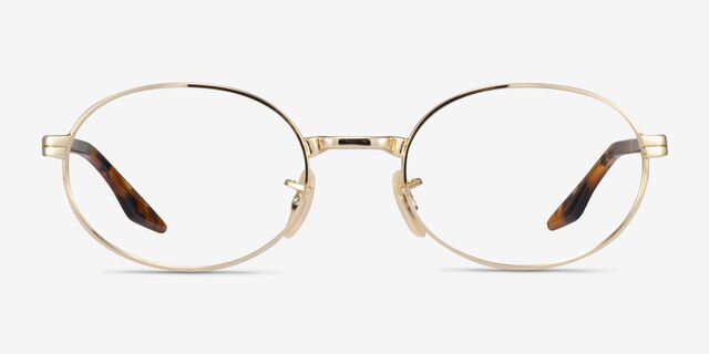 Ray-Ban RB6481V Gold Tortoise MetalEyeglass Frames from EyeBuyDirect, Front View