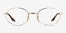 Ray-Ban RB6481V Gold Tortoise MetalEyeglass Frames from EyeBuyDirect, Front View