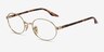 Ray-Ban RB6481V Gold Tortoise MetalEyeglass Frames from EyeBuyDirect, Angle View