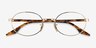 Ray-Ban RB6481V Gold Tortoise MetalEyeglass Frames from EyeBuyDirect, Closed View