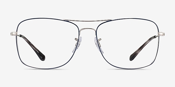Ray-Ban RB6498 Blue Silver Metal Eyeglass Frames
