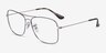Ray-Ban RB6498 Blue Silver MetalEyeglass Frames from EyeBuyDirect, Angle View