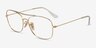 Ray-Ban RB6499 Gold MetalEyeglass Frames from EyeBuyDirect, Angle View