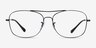 Ray-Ban RB6499 Black MetalEyeglass Frames from EyeBuyDirect, Front View