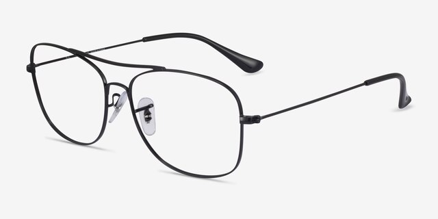 Ray-Ban RB6499 Black MetalEyeglass Frames from EyeBuyDirect, Angle View