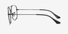 Ray-Ban RB6499 Black MetalEyeglass Frames from EyeBuyDirect, Side View