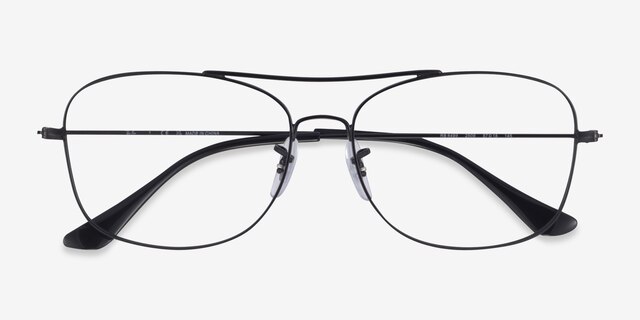 Ray-Ban RB6499 Black MetalEyeglass Frames from EyeBuyDirect, Closed View