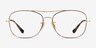 Ray-Ban RB6499 Gold Tortoise MetalEyeglass Frames from EyeBuyDirect, Front View