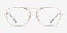 Ray-Ban RB6499 Rose Gold MetalEyeglass Frames from EyeBuyDirect, Front View