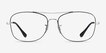 Ray-Ban RB6499 Black Silver MetalEyeglass Frames from EyeBuyDirect, Front View