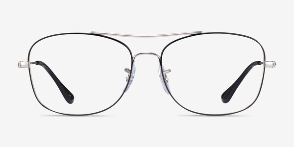 Ray-Ban RB6499 Black Silver Métal Montures de lunettes de vue