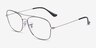 Ray-Ban RB6499 Black Silver MetalEyeglass Frames from EyeBuyDirect, Angle View