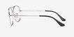 Ray-Ban RB6499 Black Silver MetalEyeglass Frames from EyeBuyDirect, Side View