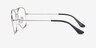 Ray-Ban RB6499 Black Silver MetalEyeglass Frames from EyeBuyDirect, Side View