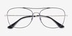 Ray-Ban RB6499 Black Silver MetalEyeglass Frames from EyeBuyDirect, Closed View