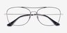 Ray-Ban RB6499 Black Silver MetalEyeglass Frames from EyeBuyDirect, Closed View