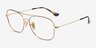 Ray-Ban RB6499 Tortoise Gold MetalEyeglass Frames from EyeBuyDirect, Angle View