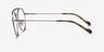 Vogue Eyewear VO4239 Silver Tortoise MetalEyeglass Frames from EyeBuyDirect, Side View