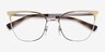 Vogue Eyewear VO4249 Gold Silver MetalEyeglass Frames from EyeBuyDirect, Closed View