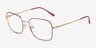 Vogue Eyewear VO4252 Red Gold MetalEyeglass Frames from EyeBuyDirect, Angle View