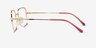 Vogue Eyewear VO4252 Red Gold MetalEyeglass Frames from EyeBuyDirect, Side View