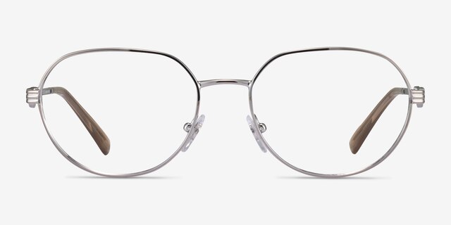 Vogue Eyewear VO4259 Shiny Silver MetalEyeglass Frames from EyeBuyDirect, Front View