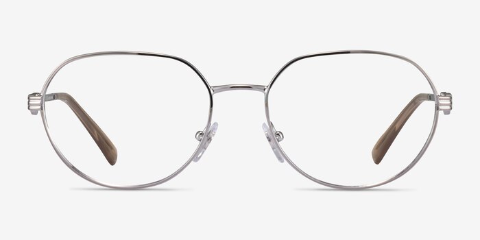 Vogue Eyewear VO4259 Shiny Silver Metal Eyeglass Frames from EyeBuyDirect