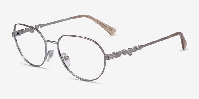Vogue Eyewear VO4259 Shiny Silver MetalEyeglass Frames from EyeBuyDirect, Angle View