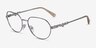 Vogue Eyewear VO4259 Shiny Silver MetalEyeglass Frames from EyeBuyDirect, Angle View