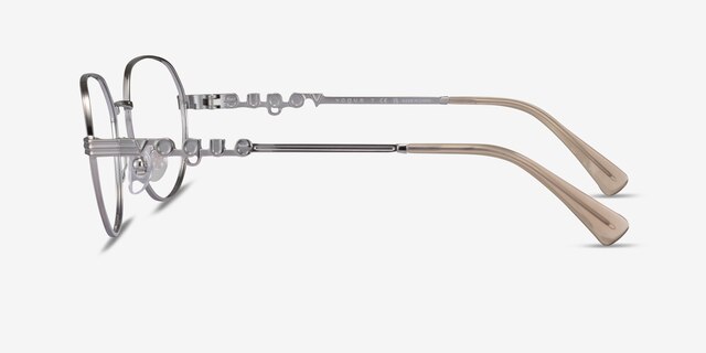 Vogue Eyewear VO4259 Shiny Silver MetalEyeglass Frames from EyeBuyDirect, Side View