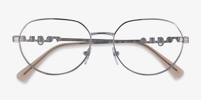 Vogue Eyewear VO4259 Shiny Silver MetalEyeglass Frames from EyeBuyDirect, Closed View