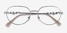 Vogue Eyewear VO4259 Shiny Silver MetalEyeglass Frames from EyeBuyDirect, Closed View
