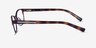 Armani Exchange AX1010 Matte Brown MétalMontures de lunettes de vue d'EyeBuyDirect, Vue de Côté