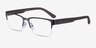 Armani Exchange AX1014 Matte Gunmetal MetalEyeglass Frames from EyeBuyDirect, Angle View
