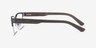 Armani Exchange AX1014 Matte Gunmetal MetalEyeglass Frames from EyeBuyDirect, Side View