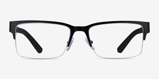 Armani Exchange AX1014 Matte Black MetalEyeglass Frames from EyeBuyDirect, Front View