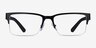 Armani Exchange AX1014 Matte Black MetalEyeglass Frames from EyeBuyDirect, Front View