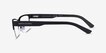 Armani Exchange AX1014 Matte Black MetalEyeglass Frames from EyeBuyDirect, Side View