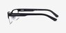 Armani Exchange AX1014 Matte Black MetalEyeglass Frames from EyeBuyDirect, Side View