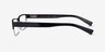 Armani Exchange AX1015 Shiny Black MetalEyeglass Frames from EyeBuyDirect, Side View