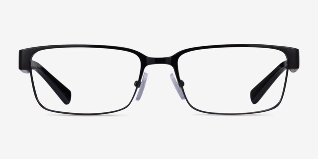 Armani Exchange AX1017 Shiny Black MetalEyeglass Frames from EyeBuyDirect, Front View