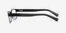 Armani Exchange AX1017 Shiny Black MetalEyeglass Frames from EyeBuyDirect, Side View