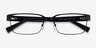 Armani Exchange AX1017 Shiny Black MetalEyeglass Frames from EyeBuyDirect, Closed View