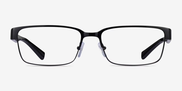 Armani Exchange AX1017 Black MetalEyeglass Frames from EyeBuyDirect, Front View