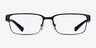 Armani Exchange AX1017 Black MetalEyeglass Frames from EyeBuyDirect, Front View