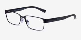 Armani Exchange AX1017 Noir Métal Montures de lunettes de vue d'EyeBuyDirect, Vue d'Angle