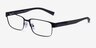 Armani Exchange AX1017 Black MetalEyeglass Frames from EyeBuyDirect, Angle View