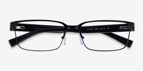 Armani Exchange AX1017 Noir Métal Montures de lunettes de vue d'EyeBuyDirect, Vue Rapprochée