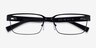 Armani Exchange AX1017 Black MetalEyeglass Frames from EyeBuyDirect, Closed View